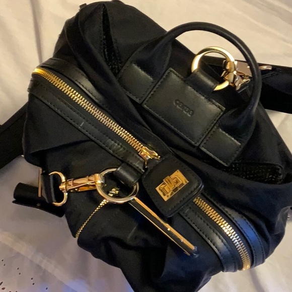 Convertible Backpack/Travel Studio Bag with Decorative Gold Hardware NWOT - Picture 8 of 16